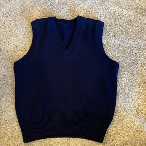 Boys dark navy sweater vest